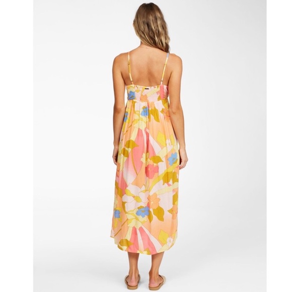 Billabong Twist It Tropical Floral Midi Dress - Picture 4 of 6